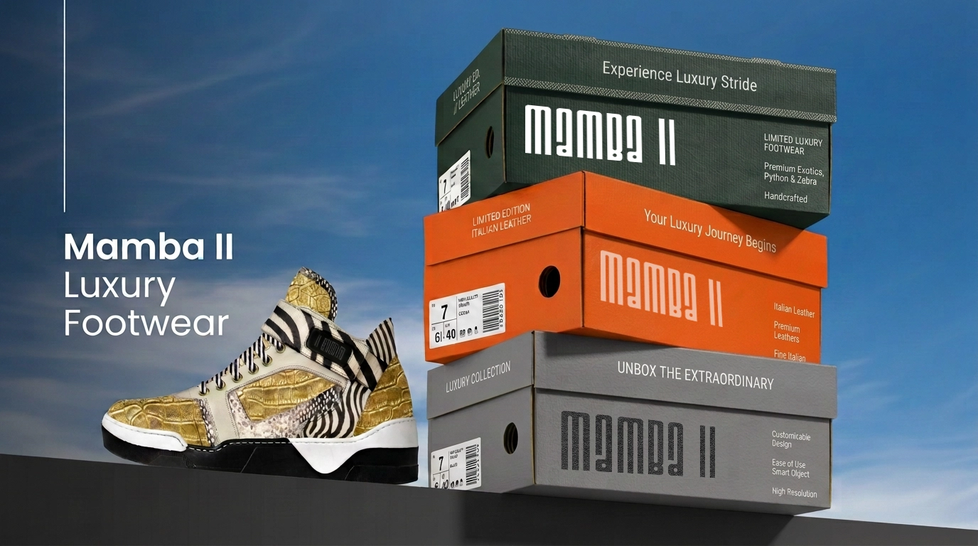Mamba II footwear packaging design